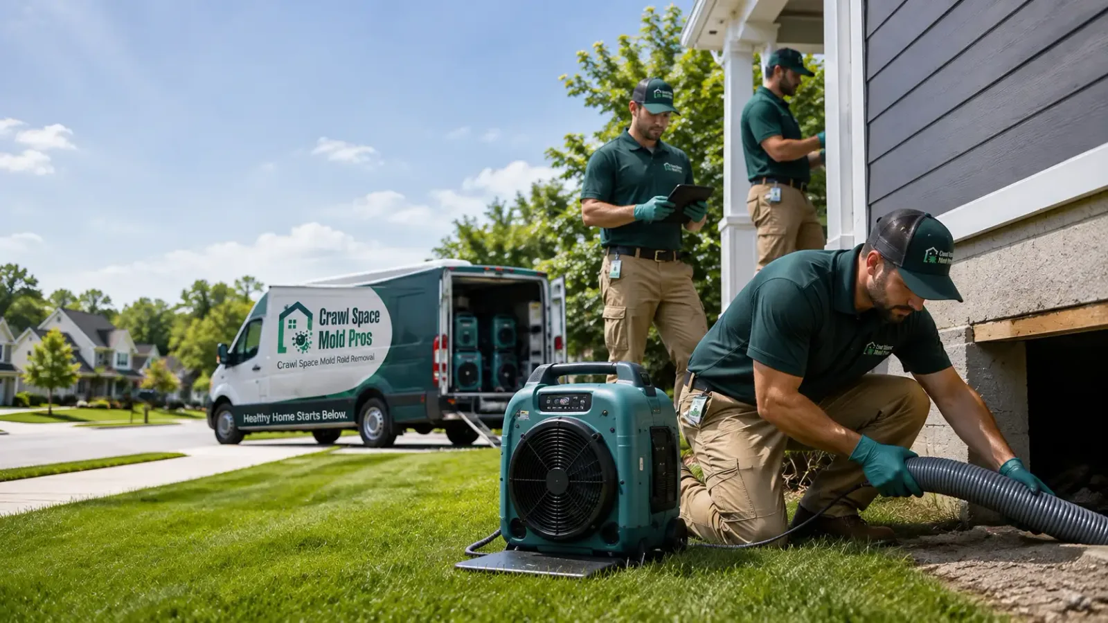 Crawl Space Mold Removal in Bridgeport, MI